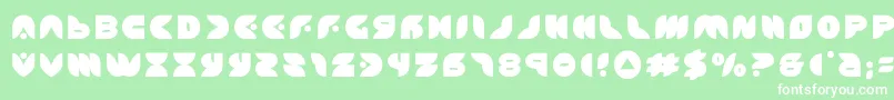 puffangeltitle Font – White Fonts on Green Background