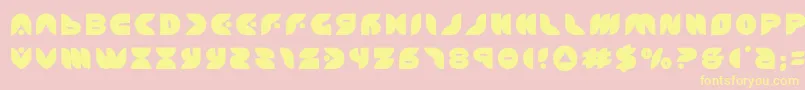puffangeltitle Font – Yellow Fonts on Pink Background