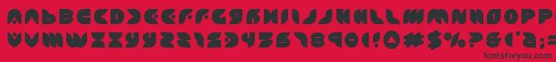 フォントpuffangeltitle – 赤い背景に黒い文字
