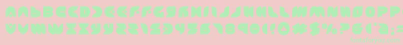 puffangeltitle Font – Green Fonts on Pink Background