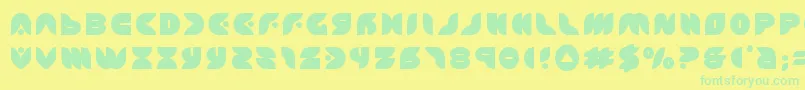 fuente puffangeltitle – Fuentes Verdes Sobre Fondo Amarillo