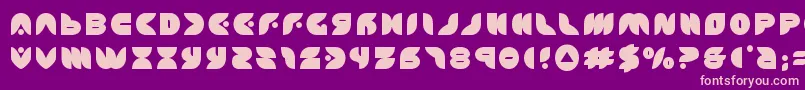 puffangeltitle Font – Pink Fonts on Purple Background