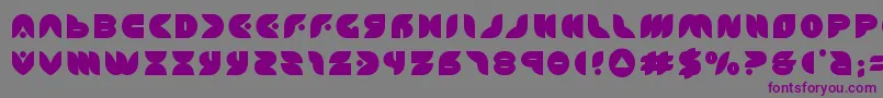 puffangeltitle-fontti – violetit fontit harmaalla taustalla