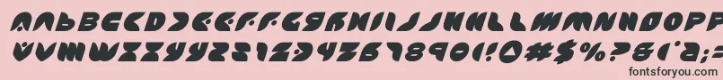 puffangeltitleital-Schriftart – Schwarze Schriften auf rosa Hintergrund