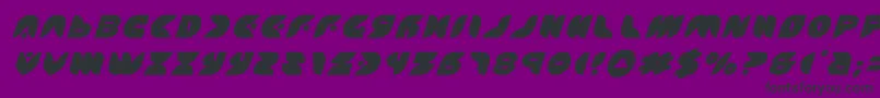 puffangeltitleital Font – Black Fonts on Purple Background
