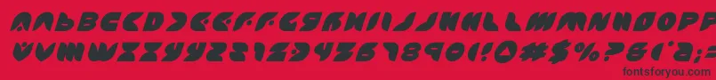 フォントpuffangeltitleital – 赤い背景に黒い文字