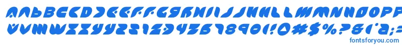 Czcionka puffangeltitleital – niebieskie czcionki