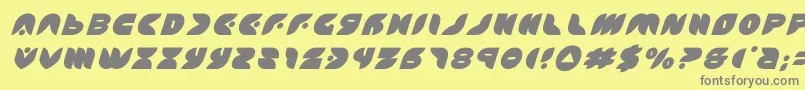 Шрифт puffangeltitleital – серые шрифты на жёлтом фоне