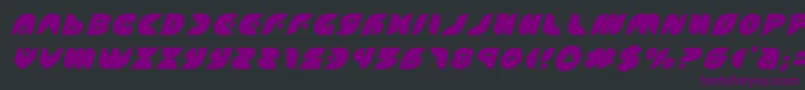 puffangeltitleital-fontti – violetit fontit mustalla taustalla