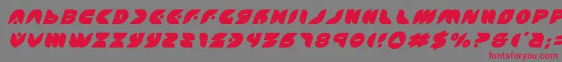 puffangeltitleital Font – Red Fonts on Gray Background