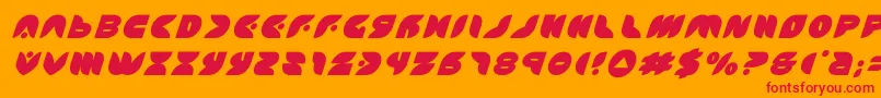 puffangeltitleital Font – Red Fonts on Orange Background