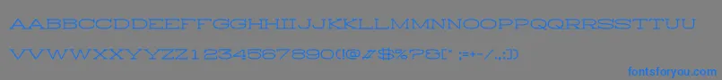 HistryH Font – Blue Fonts on Gray Background