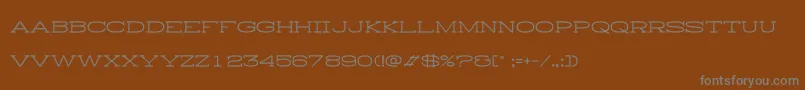 HistryH-Schriftart – Graue Schriften auf braunem Hintergrund