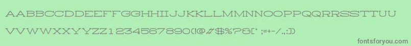 HistryH Font – Gray Fonts on Green Background