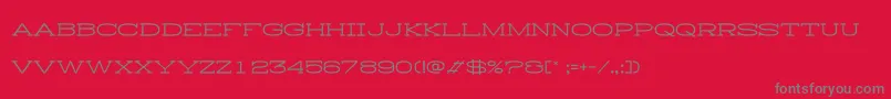 HistryH Font – Gray Fonts on Red Background