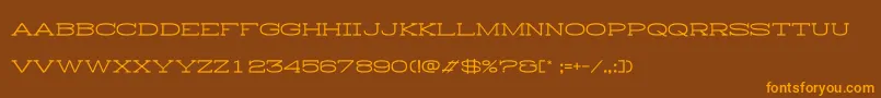 HistryH Font – Orange Fonts on Brown Background