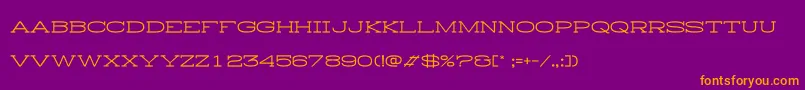 HistryH Font – Orange Fonts on Purple Background