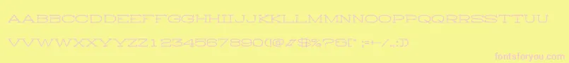 HistryH Font – Pink Fonts on Yellow Background