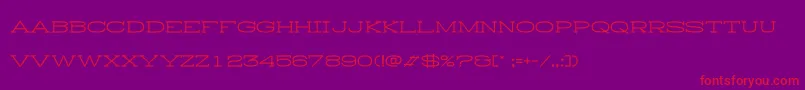 HistryH Font – Red Fonts on Purple Background