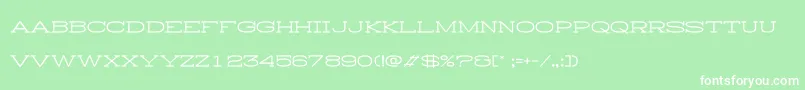 HistryH Font – White Fonts on Green Background