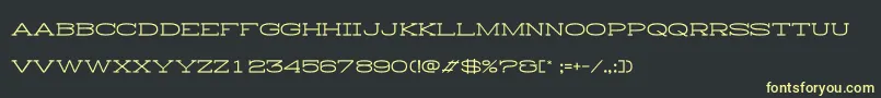 HistryH Font – Yellow Fonts on Black Background