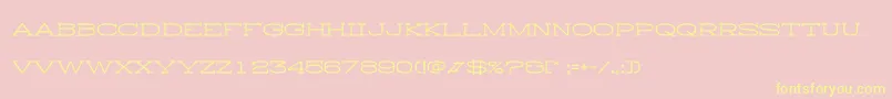 HistryH Font – Yellow Fonts on Pink Background