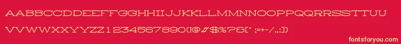 HistryH Font – Yellow Fonts on Red Background