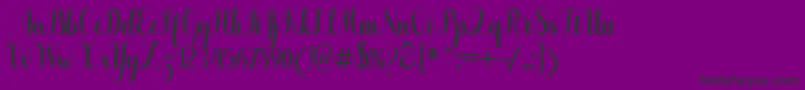 Pugsley Font – Black Fonts on Purple Background