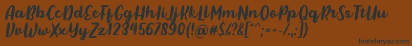 fuente Pulen Font by Rifki 7NTypes – Fuentes Negras Sobre Fondo Marrón