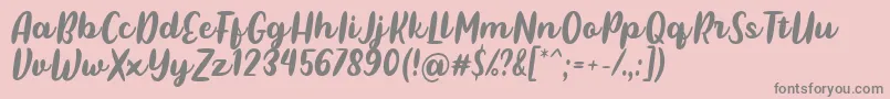 fuente Pulen Font by Rifki 7NTypes – Fuentes Grises Sobre Fondo Rosa