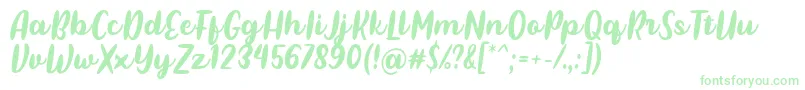 Pulen Font by Rifki 7NTypes-fontti – vihreät fontit