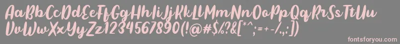 Police Pulen Font by Rifki 7NTypes – polices roses sur fond gris