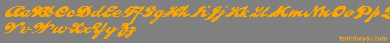 PULLD    Font – Orange Fonts on Gray Background