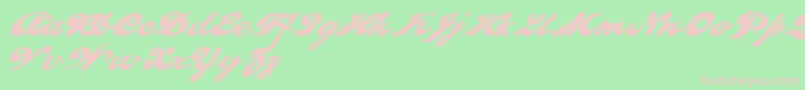PULLD    Font – Pink Fonts on Green Background