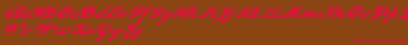 PULLD    Font – Red Fonts on Brown Background