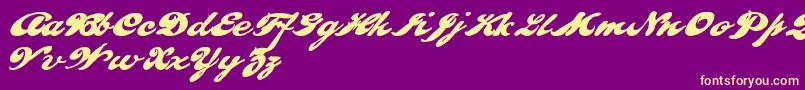 PULLD    Font – Yellow Fonts on Purple Background