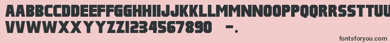 Pulp Fiction M54 Font – Black Fonts on Pink Background