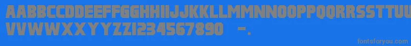 Pulp Fiction M54 Font – Gray Fonts on Blue Background