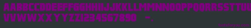 Pulp Fiction M54 Font – Purple Fonts on Black Background
