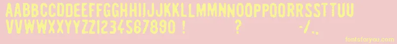 More about Pulp Headlines Font Pulp Headlines Font – Yellow Fonts on Pink Background