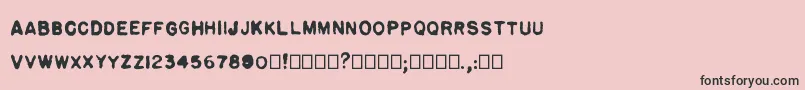 Pulp plain Font – Black Fonts on Pink Background