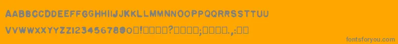 Pulp plain Font – Gray Fonts on Orange Background