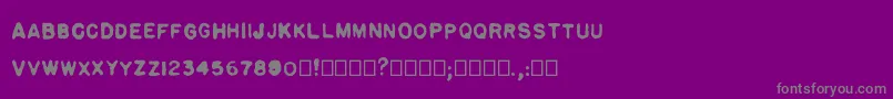 Pulp plain Font – Gray Fonts on Purple Background
