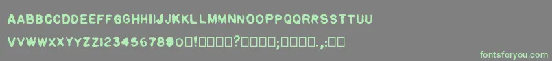 Pulp plain Font – Green Fonts on Gray Background