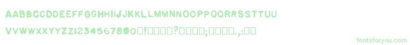 Pulp plain Font – Green Fonts on White Background