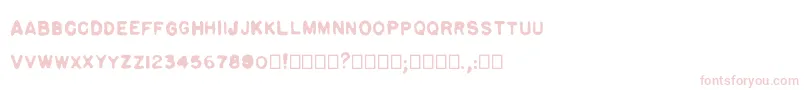 Pulp plain Font – Pink Fonts on White Background
