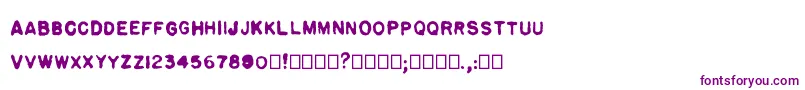 Pulp plain Font – Purple Fonts on White Background