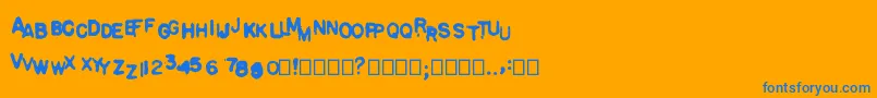 Подробнее о шрифте Pulp Stories Шрифт Pulp Stories – синие шрифты на оранжевом фоне