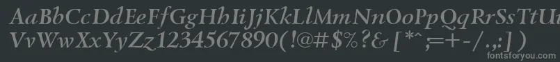 More about Lazurski ffy Font Lazurski ffy Font – Gray Fonts on Black Background