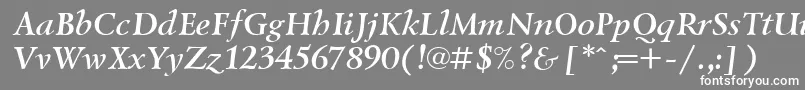 Lazurski ffy Font – White Fonts on Gray Background